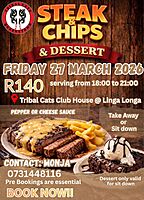Tribal Cats Steak Evening