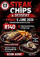 Tribal Cats Steak and Chips
