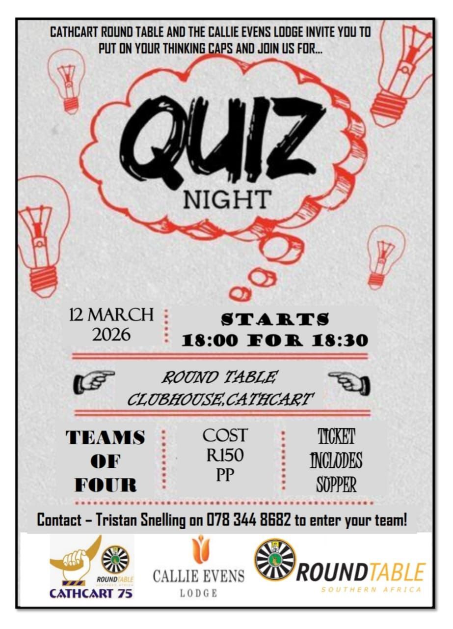 Quiz Night Cathcart Round Table