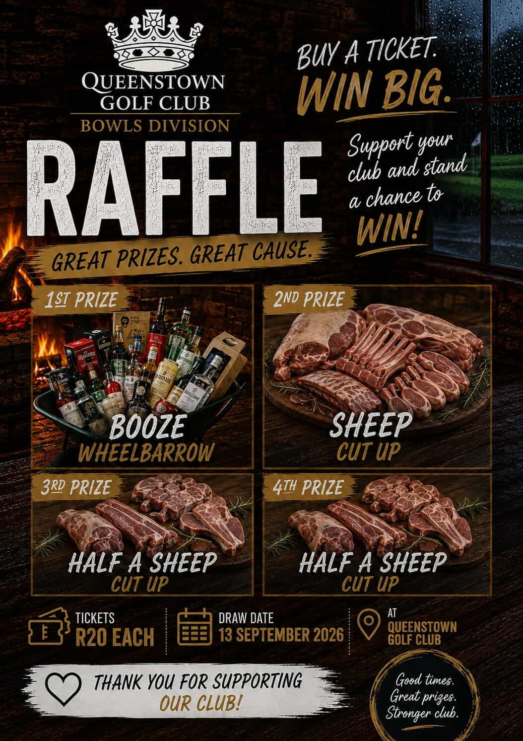 Raffle - Qtn  Bowls Division